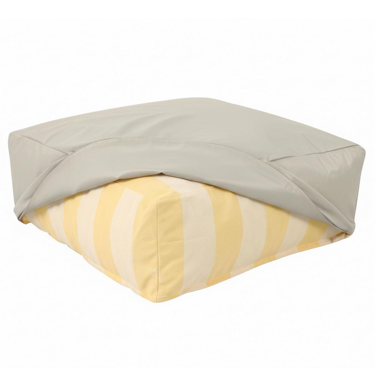 HÜLLE, Beige - Beige, Textil (92/30/92cm) - Oviala