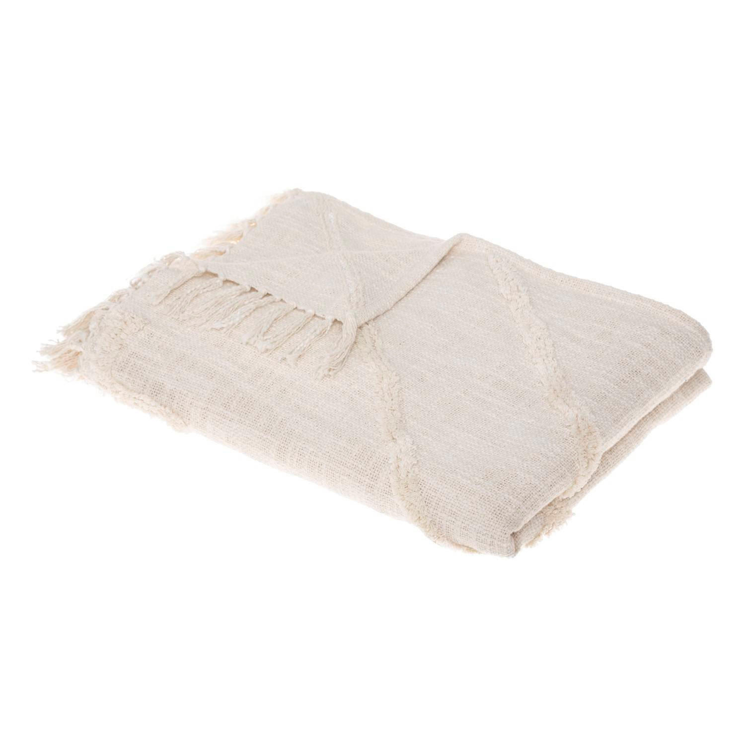 TAGESDECKE Inca 130/180 cm - Beige, Naturmaterialien (130/180cm) - Atmosphera Createur d´interieur