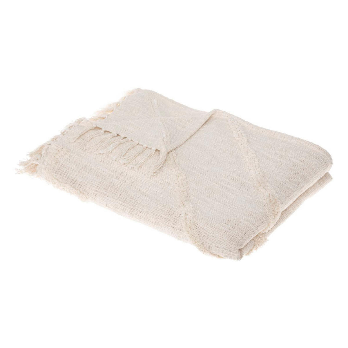 TAGESDECKE Inca 130/180 cm - Beige, Naturmaterialien (130/180cm) - Atmosphera Createur d´interieur