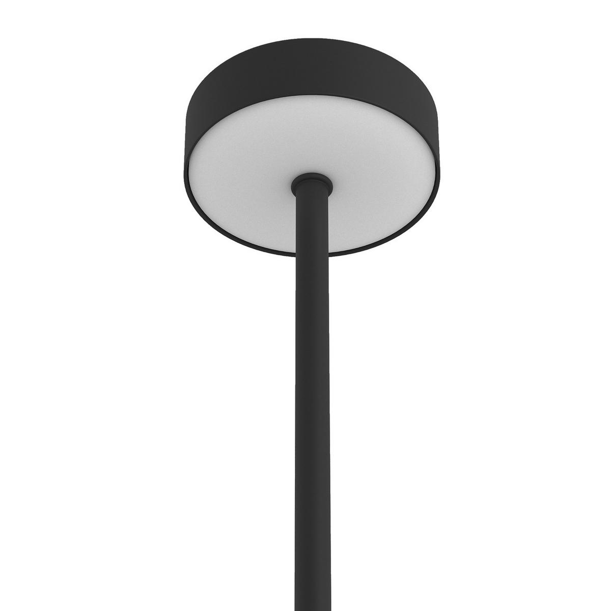 AKKU-TISCHLEUCHTE - Eisen / Kunststoff - Schwarz, Metall (8/8/28cm) - home24