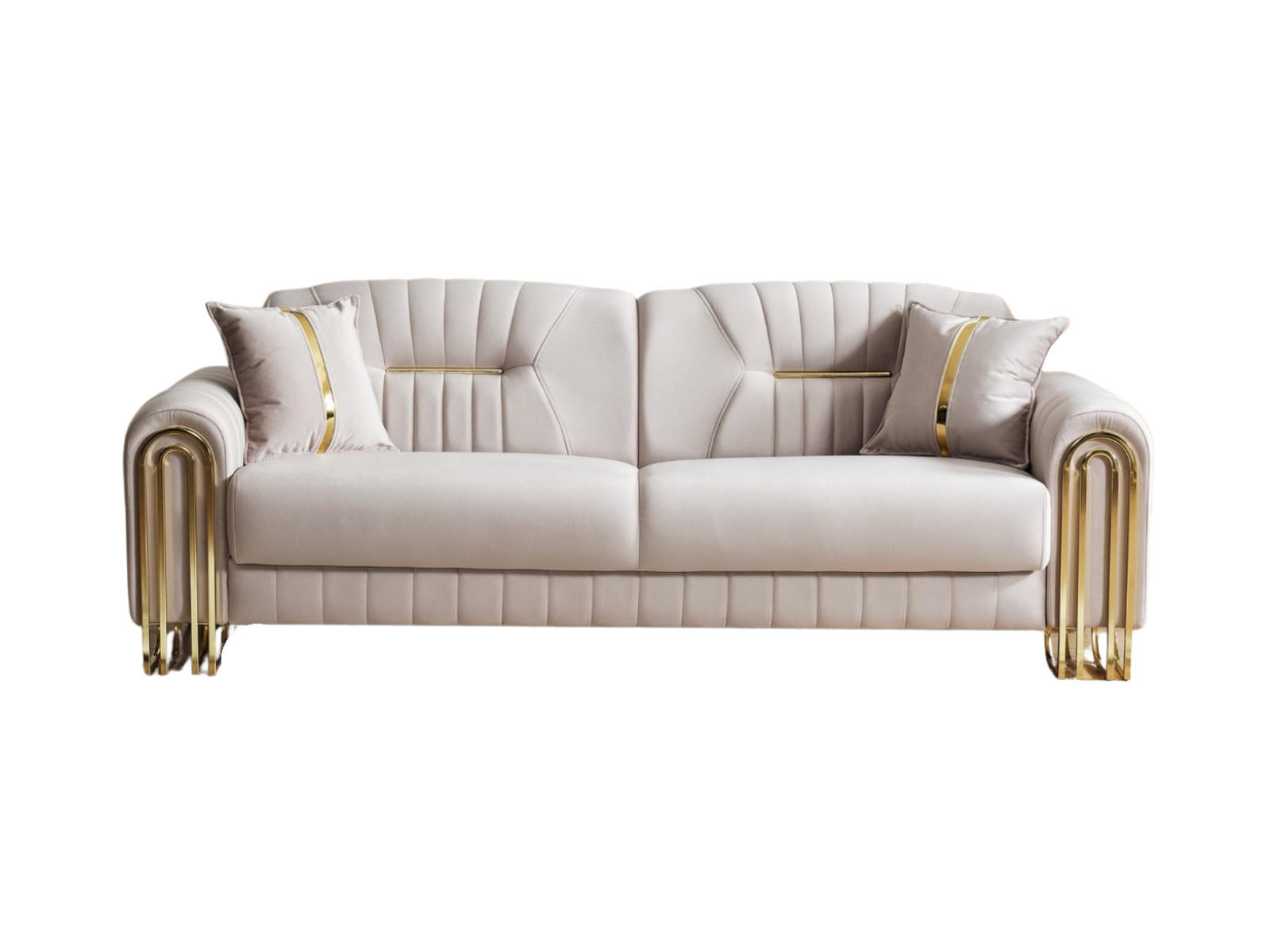 XXXLutz 3-Sitzer Beige 240x87x98 cm