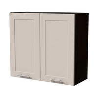 HÄNGESCHRANK Oslo W3/80 Schwarz / Kaschmir Matt 80 / 32,5 / 72cm - Kaschmir/Schwarz, Holz/Holzwerkstoff (80/72/32.5cm) - Feldmann-Wohnen