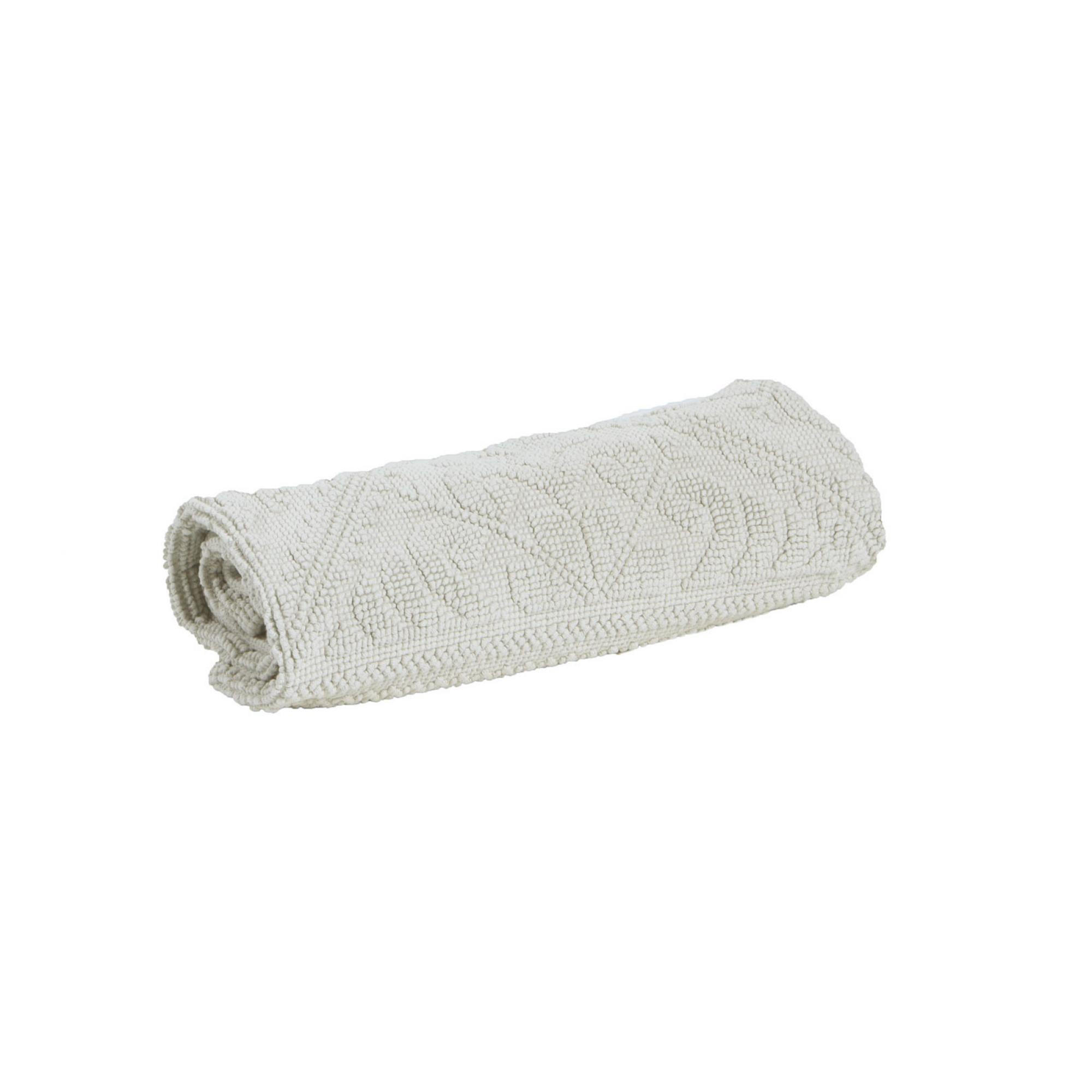 BADEMATTE Enzo kreide 70 x 140 cm - Creme, Textil (70/140cm) - Vivaraise