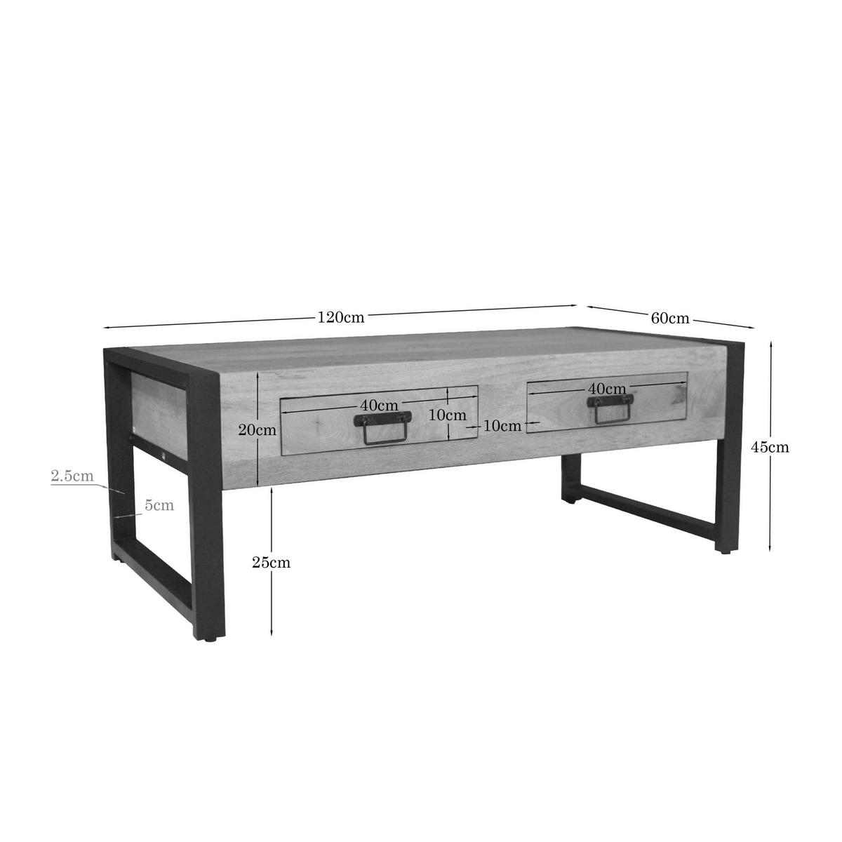 COUCHTISCH Britt Braun 60/120/45 cm - Braun, Holz (60/120/45cm) - Starfurn