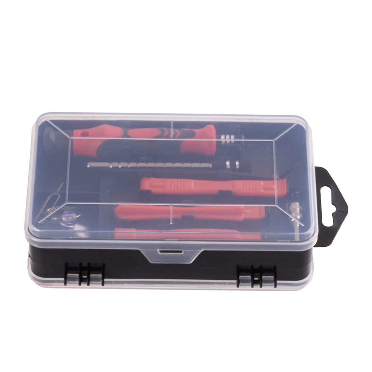 SCHRAUBENDREHER-SET 115-in-1 multifunktionales 98 Schraubenbits aus PP TPR CRV-Stahl für Feinmechaniker in Rot 17,8 x 10,5 x 5,1 cm - Schwarz, Metall (10.5/17.8/5.1cm) - Livingandhome