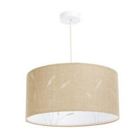 HÄNGELEUCHTE Weiß 40/90 cm - Beige/Weiß, Kunststoff (20/0.4/90cm) - ONZENO