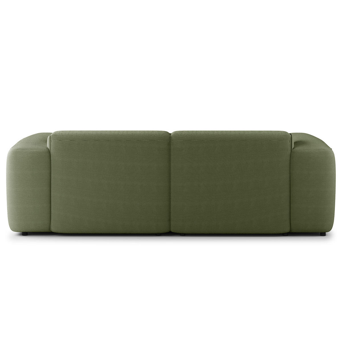 2-SITZER SOFA - Dunkelgrün/Schwarz, Kunststoff/Textil (220/71/102cm) - home24