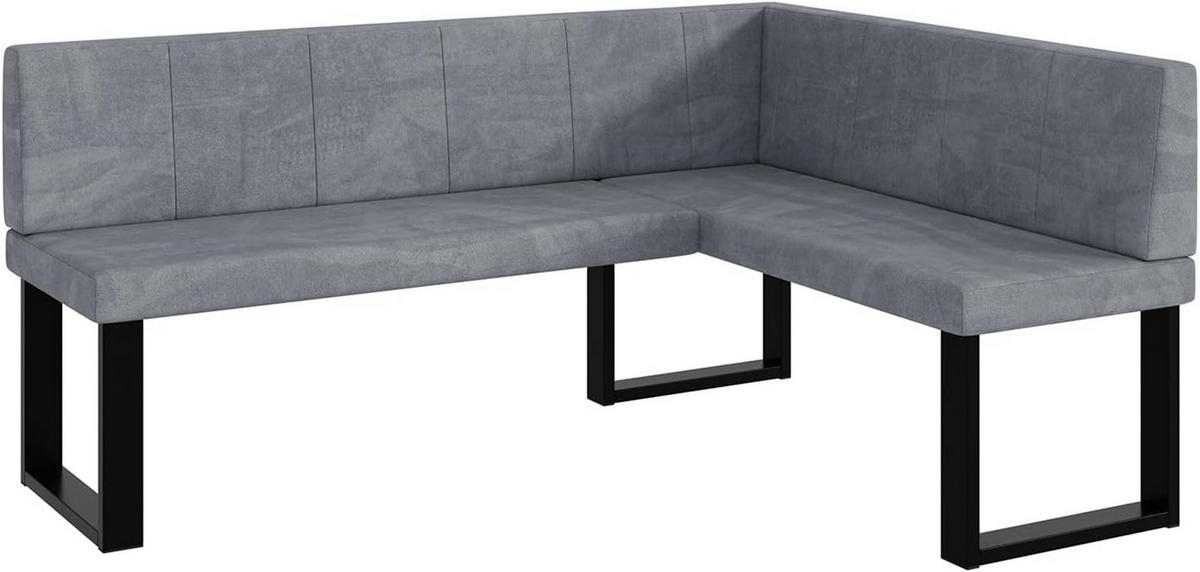 ECKBANK PETER_U - Grau, Textil (128/168cm) - Meblini