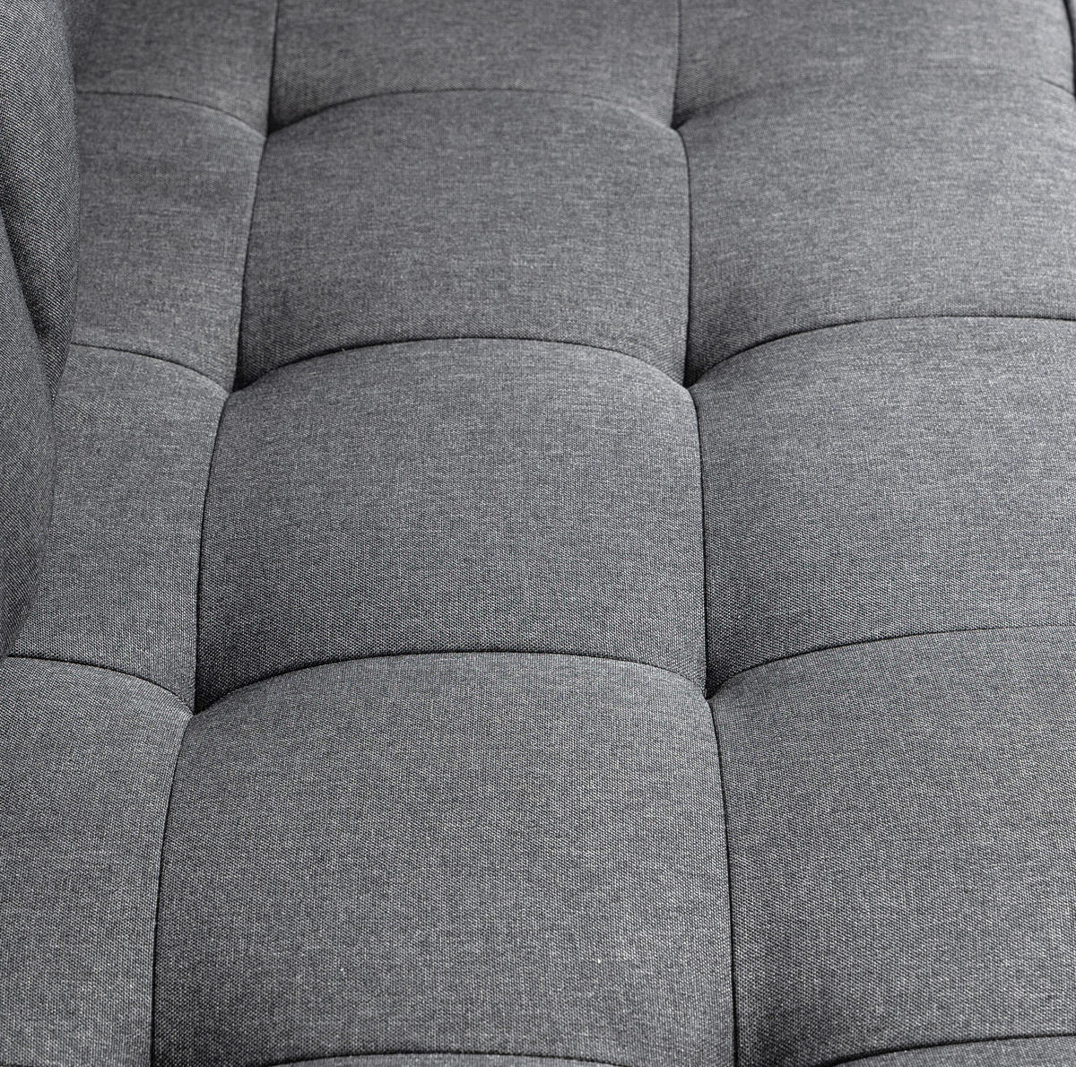 SCHLAFSOFA ausziehbar 147,5 x 75 x 85 cm Grau - Grau, Holzwerkstoff (147.5/85/75cm) - Meubliv