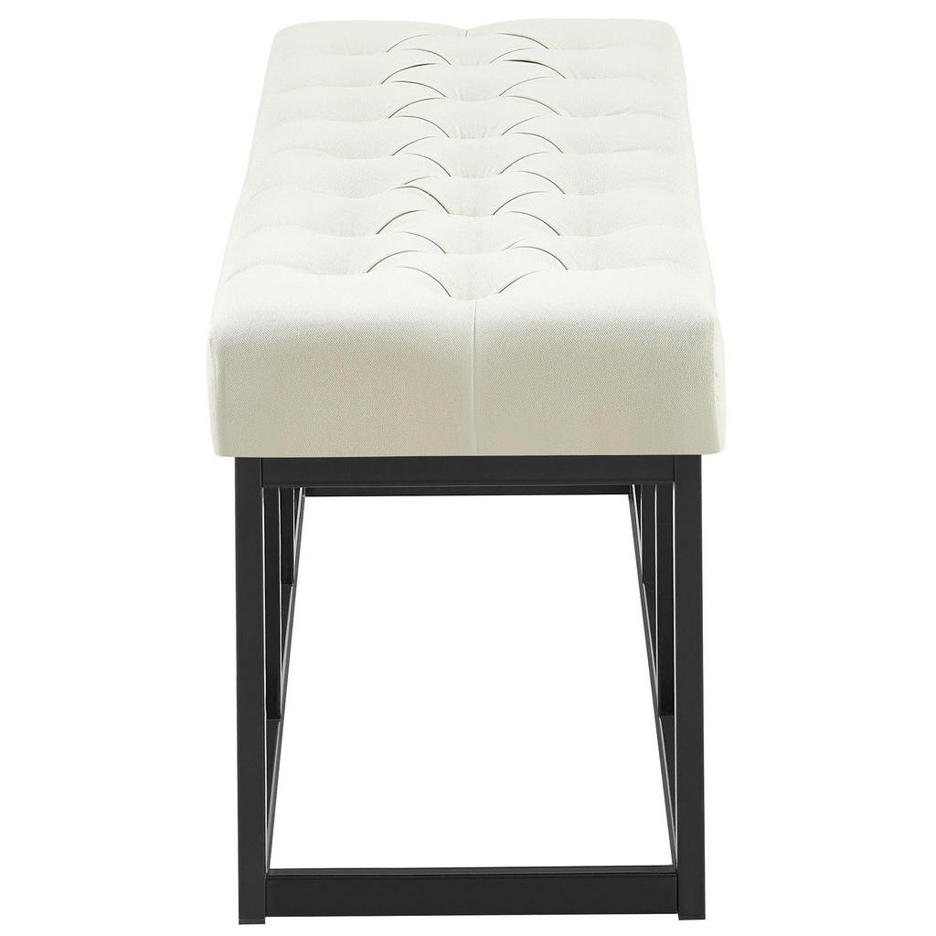 Thumbnail - CLP Sitzbank, Creme, Textil, 120x46x38 cm, Esszimmer, Bänke, Sitzbänke