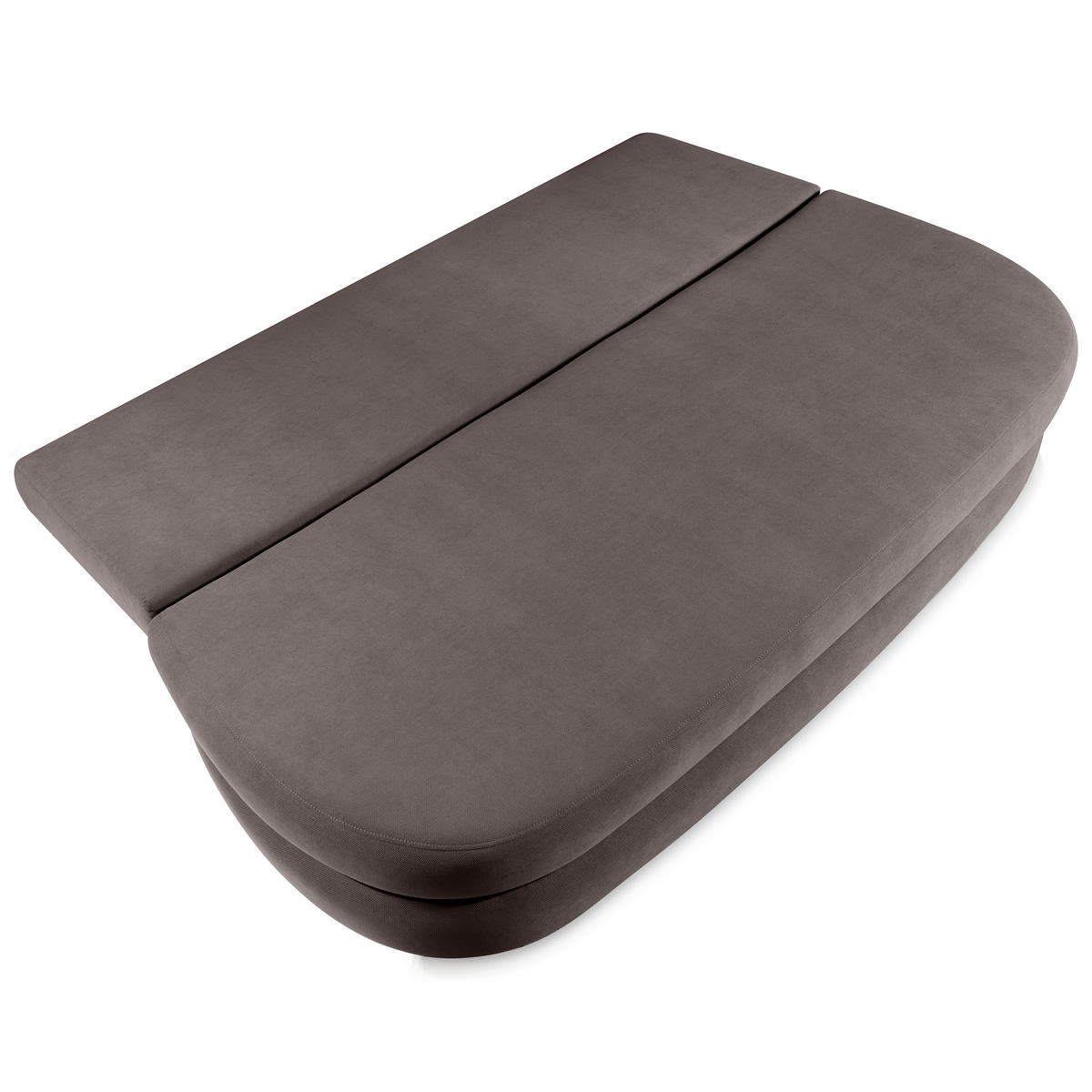 SCHLAFSOFA Valio 3-Sitzer mit Schlaffunktion, Braun - Braun, Textil (211/93/103cm) - Beautysofa