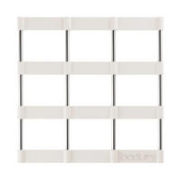 PFANNENUNTERSETZER 17,5 cm Silikon Weiß hitzebeständig rutschfest - Weiß, Kunststoff (17.5/17cm) - Bodum