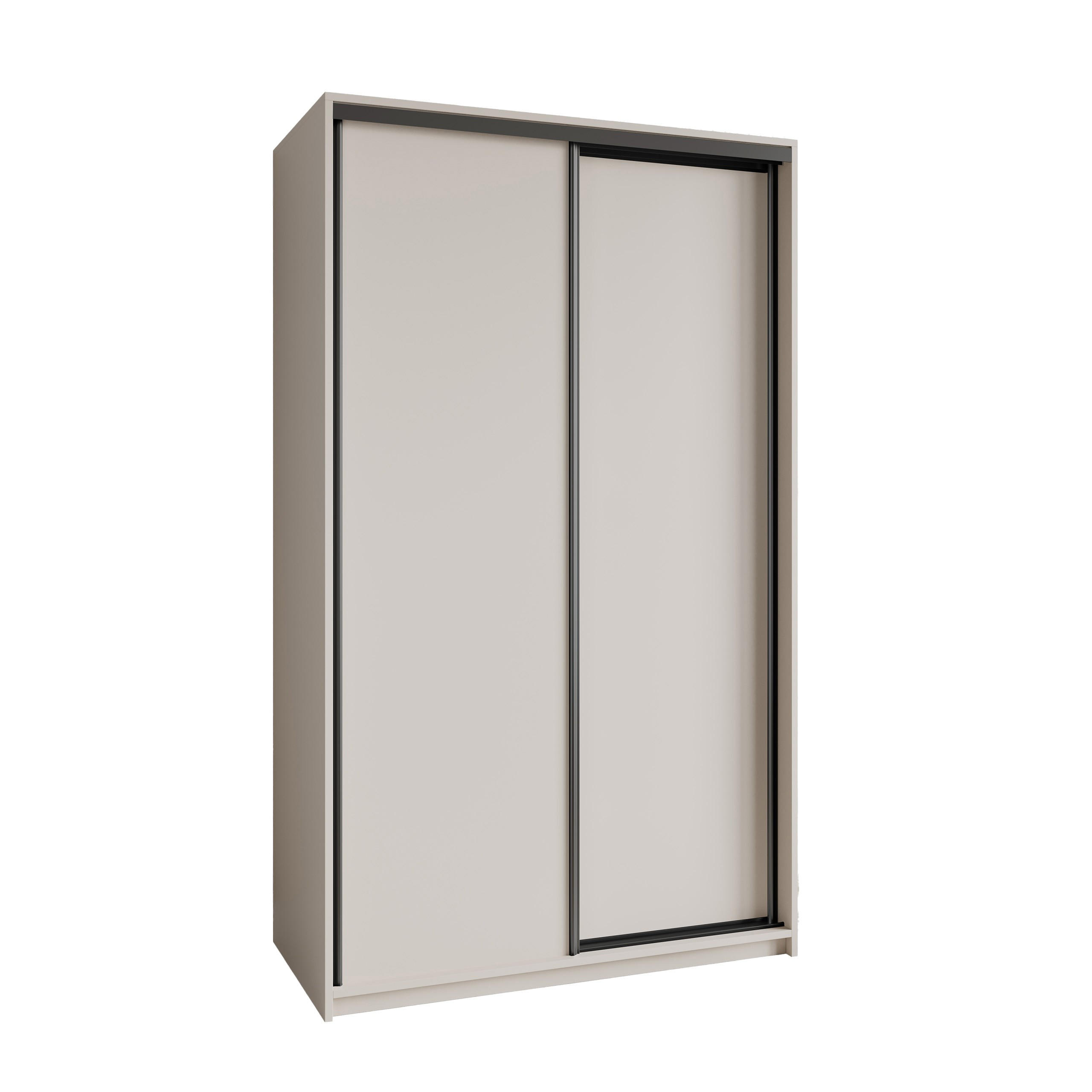 SCHWEBETÜRENSCHRANK NISSE 120/205/60 cm 2-türig Kaschmir - Kaschmir, Holzwerkstoff (120/205/60cm) - MASSENO