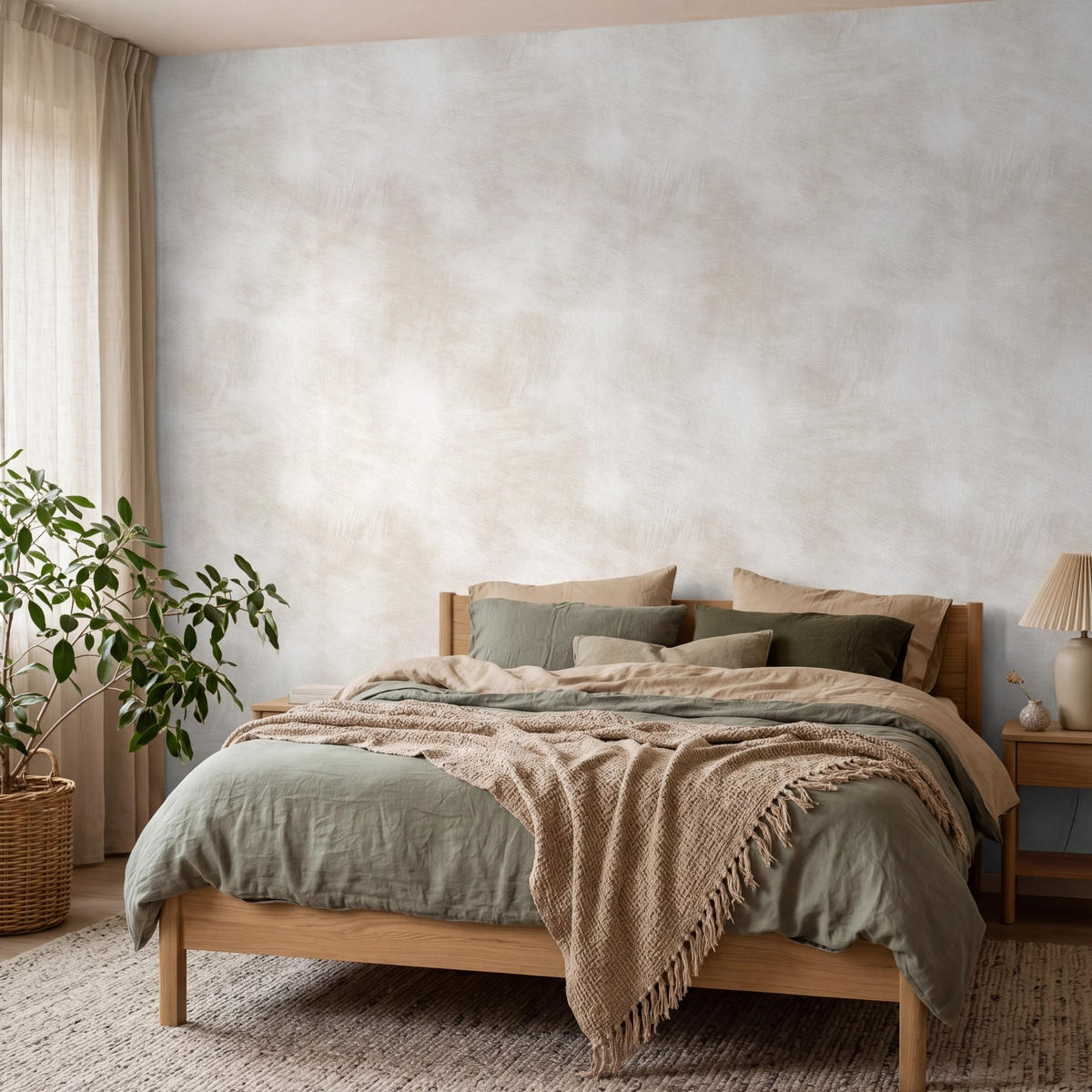TAPETE - Dezent - Textur - Beige - 350x280 cm - Creme, Papier (350/280cm) - OnlyWow