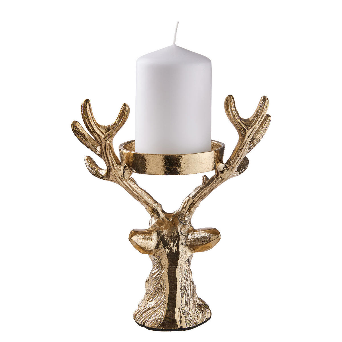 STUMPENKERZENHALTER Oh My Deer - Goldfarben, Metall (11/21/18cm) - Butlers
