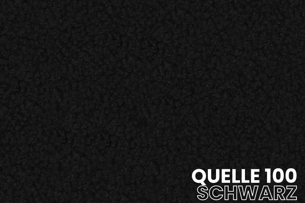 ECKSOFA TOCO L 240x145 cm in Boucle Schwarz links - Schwarz, Holz/Holzwerkstoff (240/145cm) - Deine Möbel 24