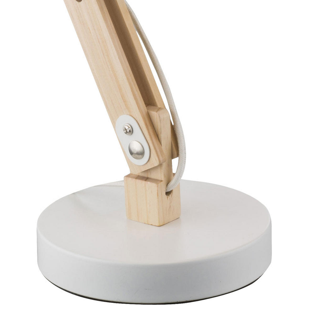 TISCHLEUCHTE Holz Weiß natur - Weiß, Holz (31/16/42.5cm) - Globo Lighting