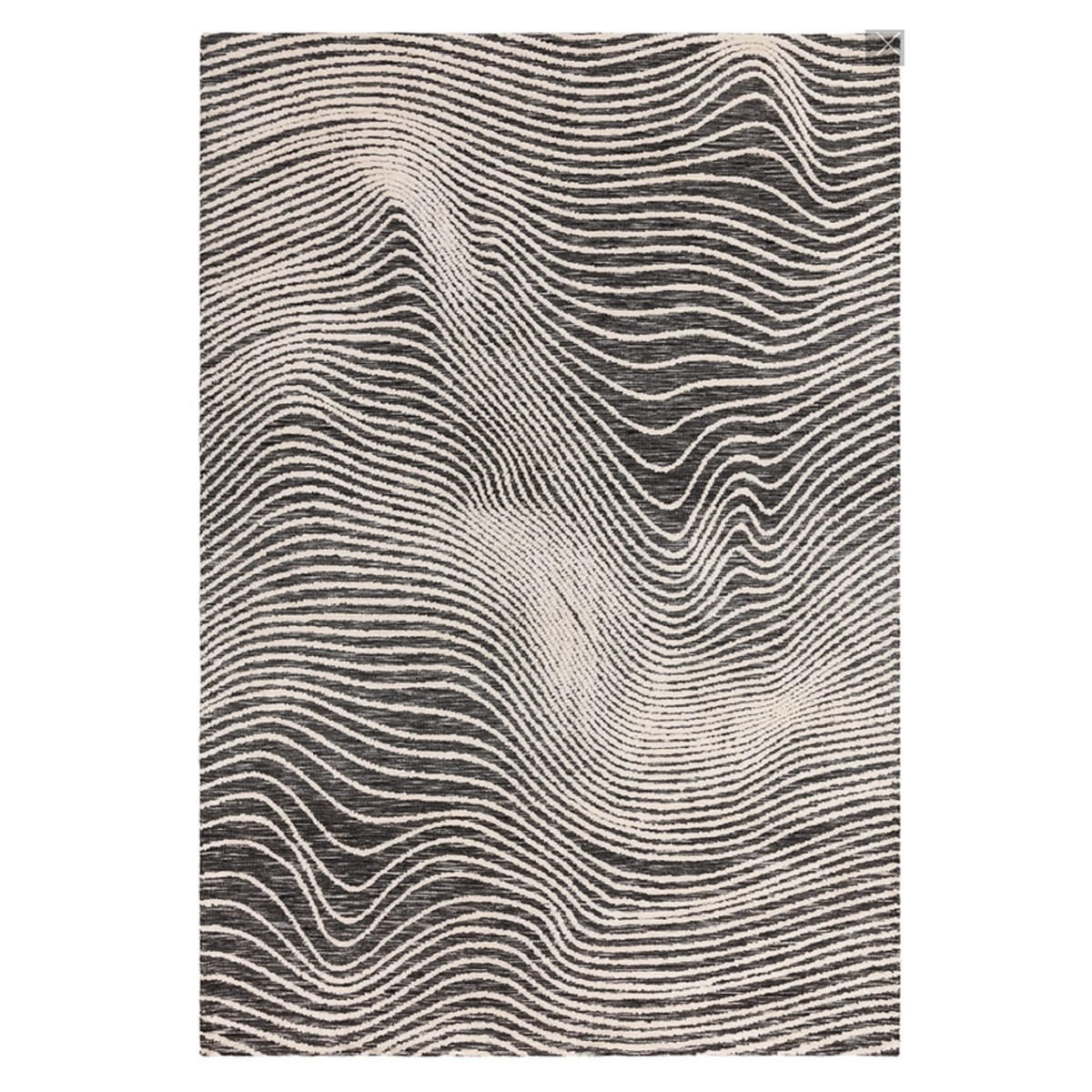TEPPICH Moderner für Wohn- und Schlafzimmer MASSY Schwarz 120 x 170 cm - Schwarz, Textil (120/170cm) - Novatrend