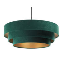 HÄNGELEUCHTE Grün 60/20 cm - Goldfarben/Grün, Kunststoff (60/1.5/20cm) - ONZENO