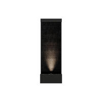 GARTENBRUNNEN - 48 cm x 25 cm - Glas, Metall - Schwarz - BULBIE - Schwarz, Glas/Metall (25/48/120cm) - Vente-Unique