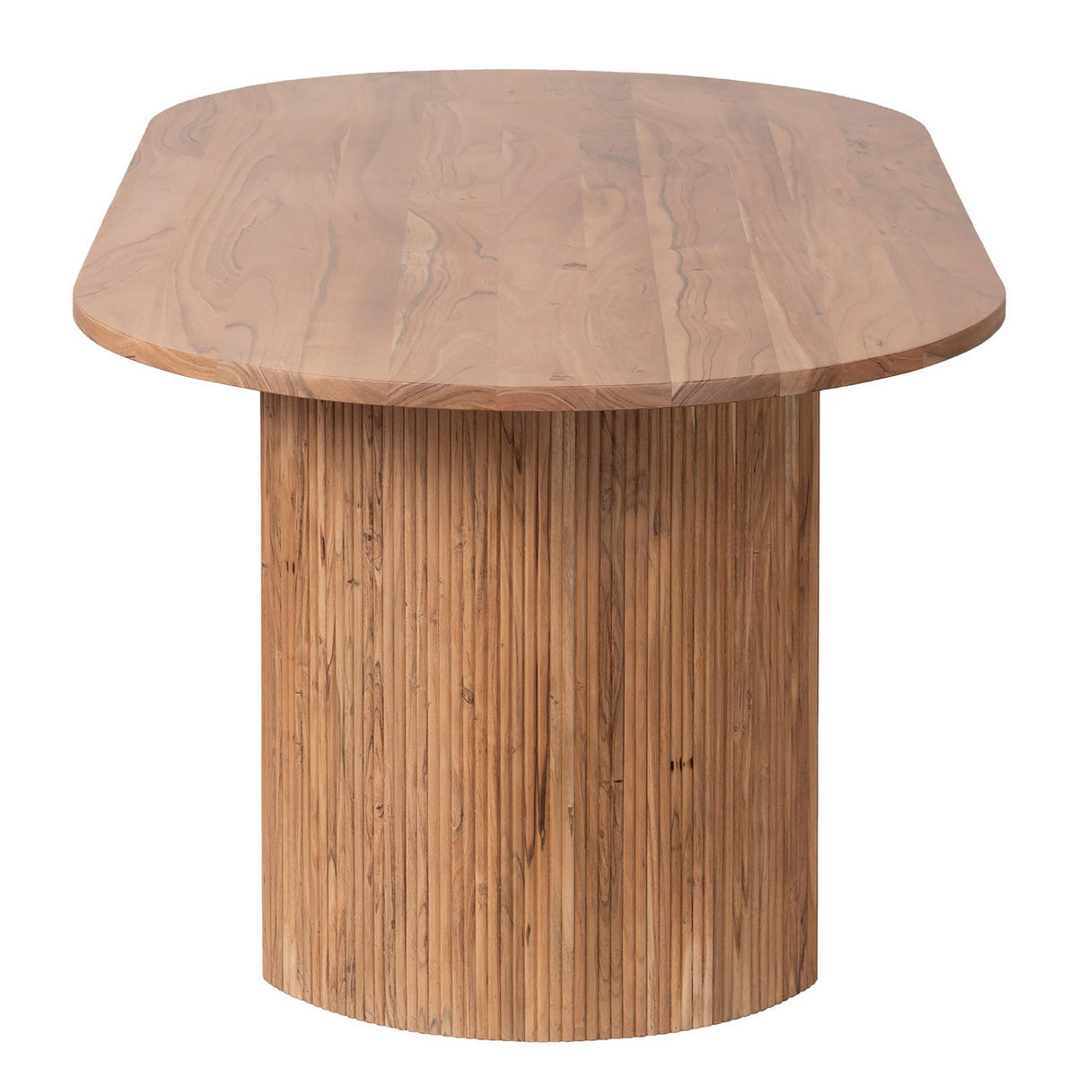 MASSIVER ESSTISCH - Akazie massiv - Braun/Akaziefarben, Akazienholz/Holz (100/200/76cm) - home24