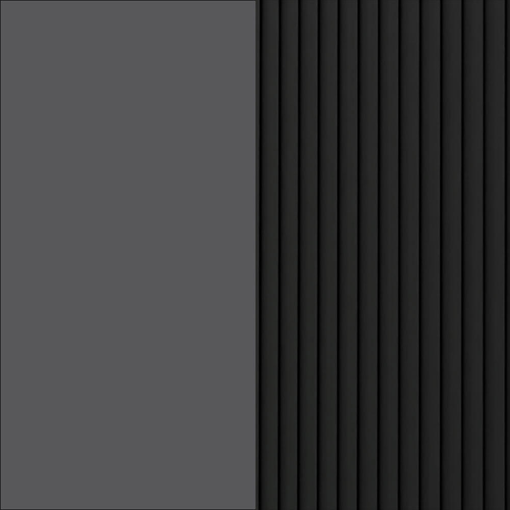 KÜCHENHÄNGESCHRANK Lamello W4/40 Schwarz Matt / Lava 40 / 32,5 / 96cm - Dunkelgrau/Schwarz, Holz/Holzwerkstoff (40/96/32.5cm) - Feldmann-Wohnen