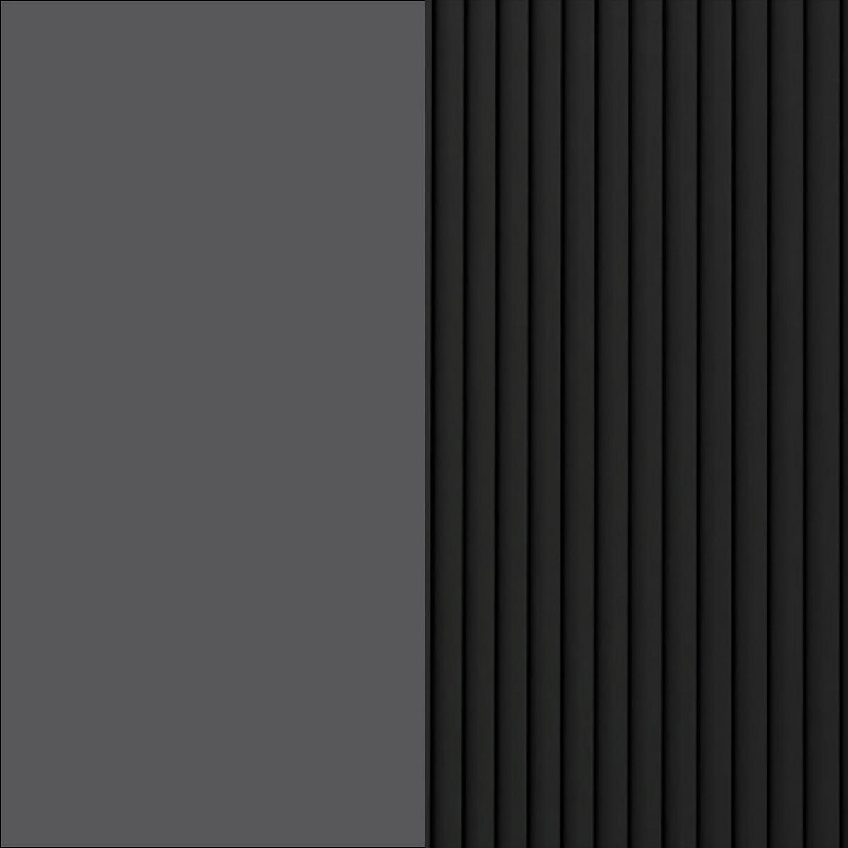 KÜCHENHÄNGESCHRANK Lamello W4/30 Schwarz Matt / Lava 30 / 32,5 / 96cm - Dunkelgrau/Schwarz, Holz/Holzwerkstoff (30/96/32.5cm) - Feldmann-Wohnen