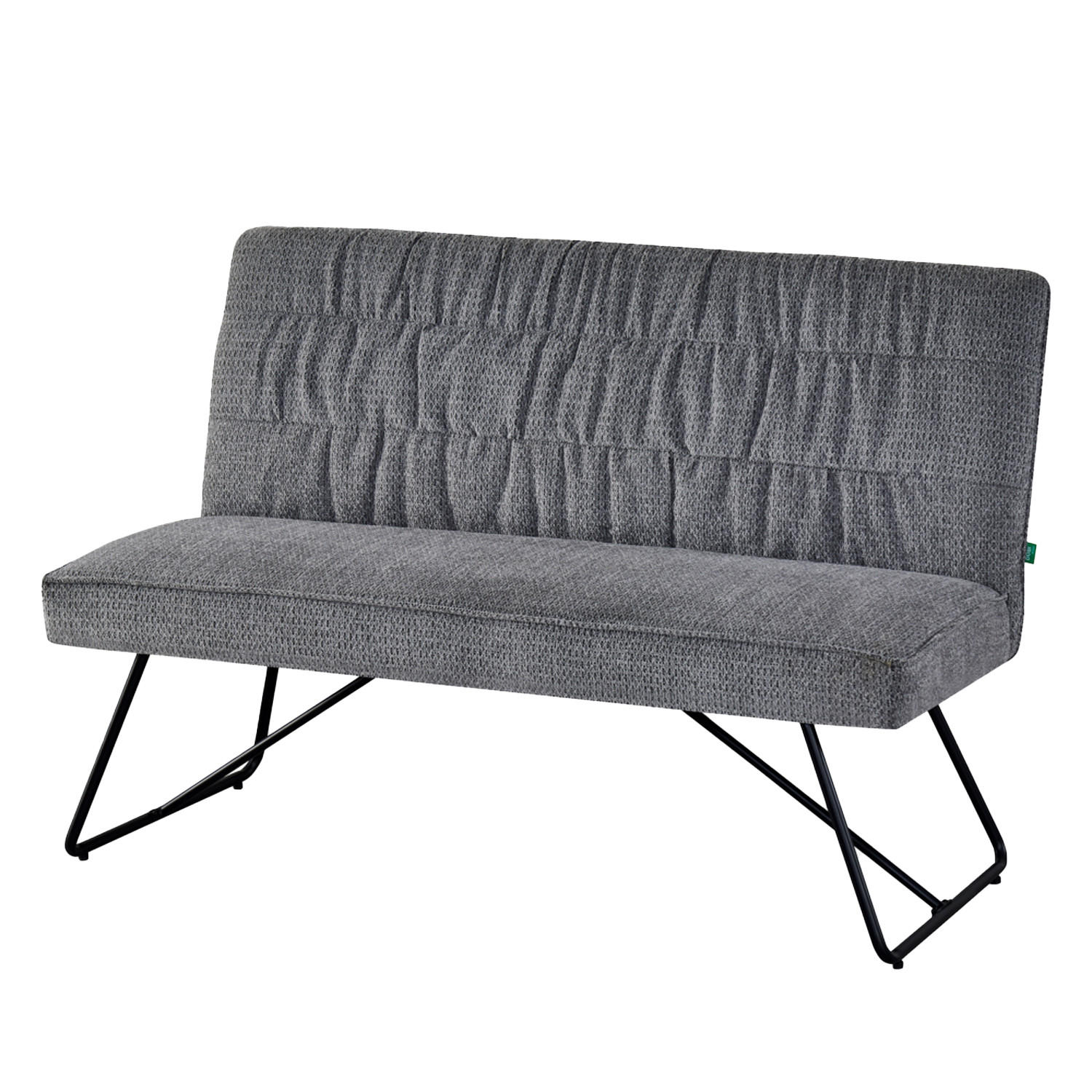 SITZBANK HANNAH - Grau, Metall (140/89/65cm) - DUBI Möbel