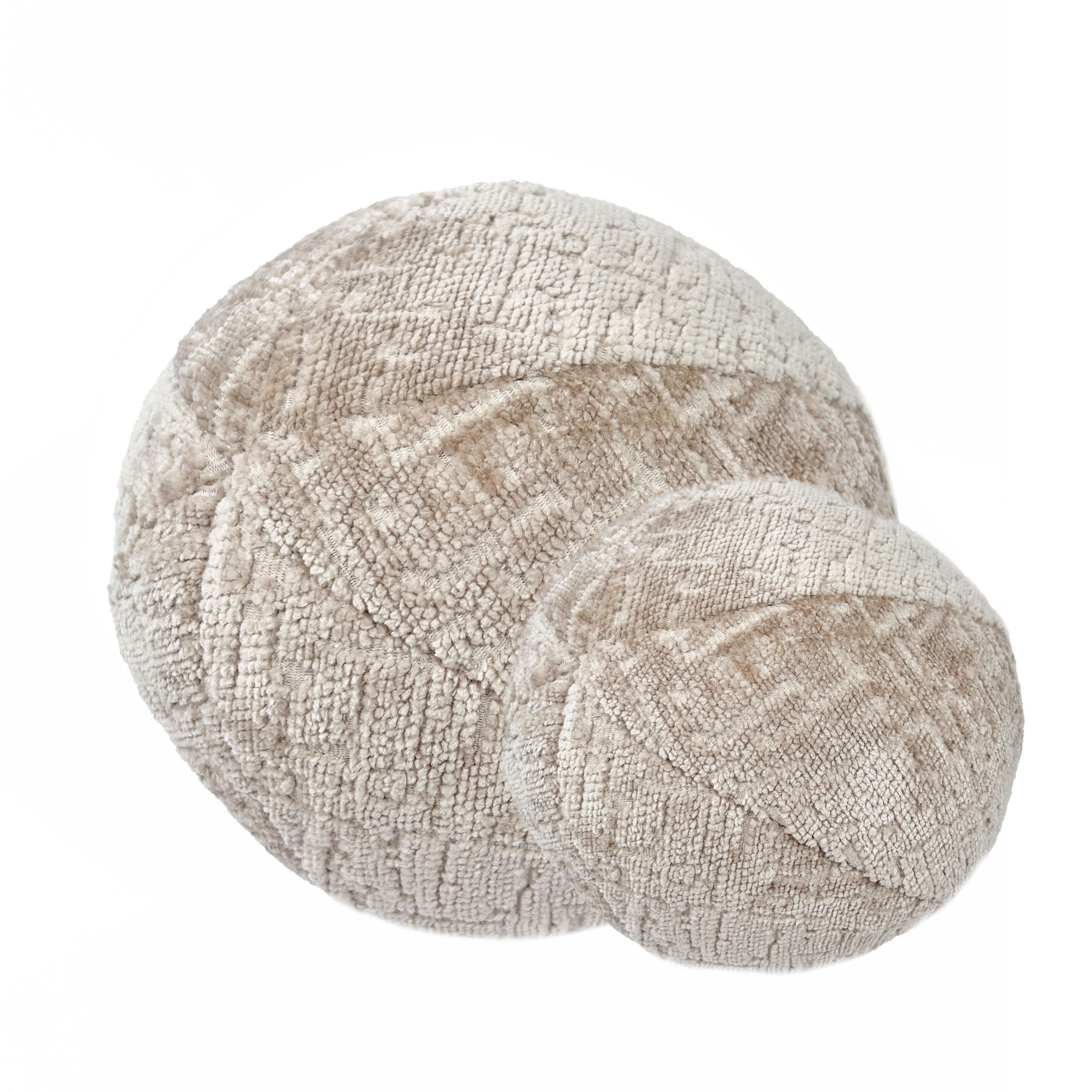 SET AUS ZWEI ZIERKISSEN Happy Pill Beige 13/30 cm - Beige, Textil (30/30cm) - Maison de Reve