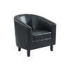 LOUNGE-SESSEL - Kunstleder - Schwarz - CRISTOBAL II - Schwarz, Leder (78/76/71cm) - Vente-Unique