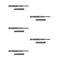 KUGELFÜHRUNGEN Höhe 45mm, Tiefe 350mm, Vollauszug, Schwarz 5er-set - Schwarz, Metall (13/6/40cm) - EMUCA