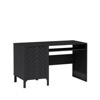 SCHREIBTISCH Lumi Schwarz - Schwarz, Holzwerkstoff (60/135/78cm) - Bettso