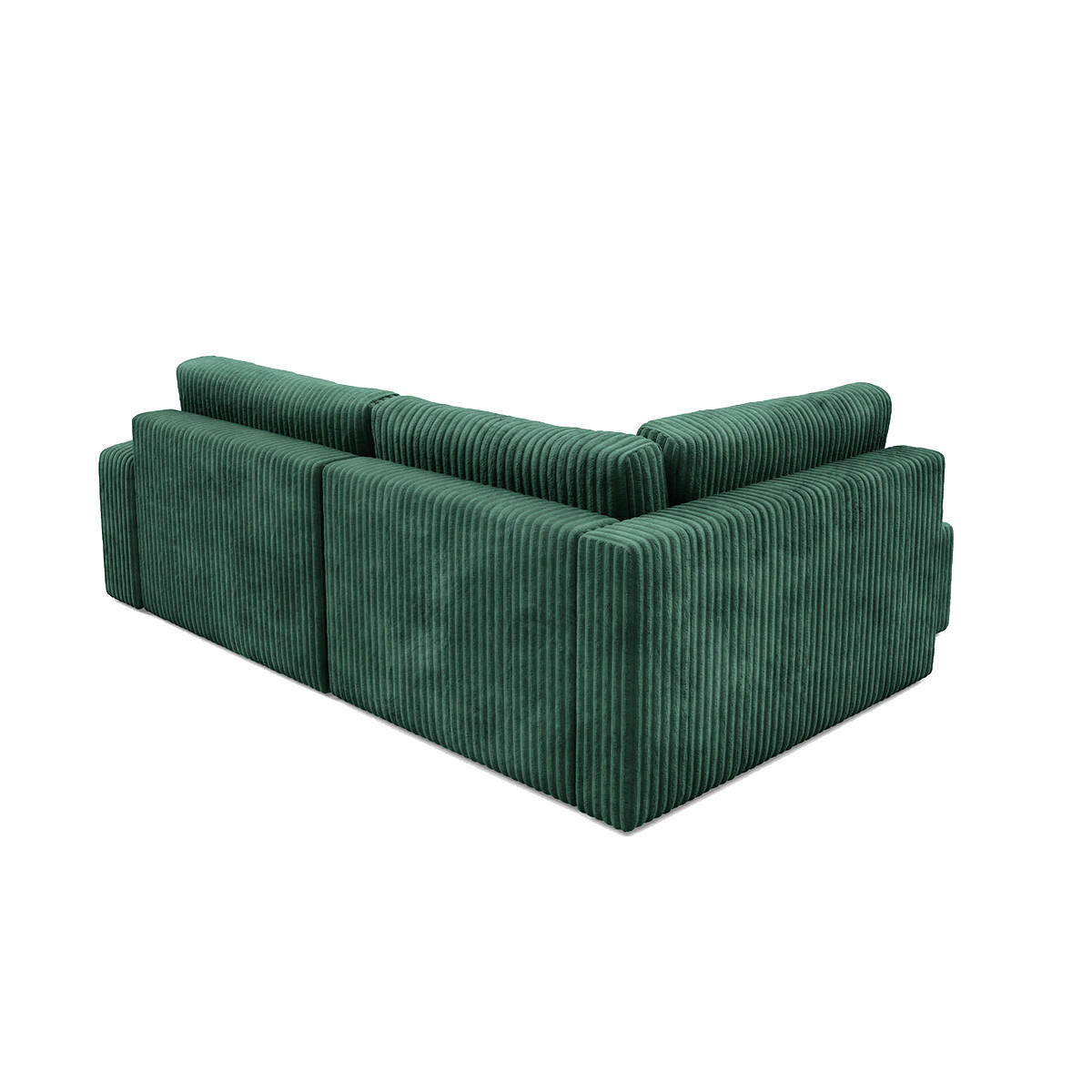 ECKSOFA Angela 4 Sitzplätze Tannengrün - Grün, Holz (245/182cm) - Petits-meubles