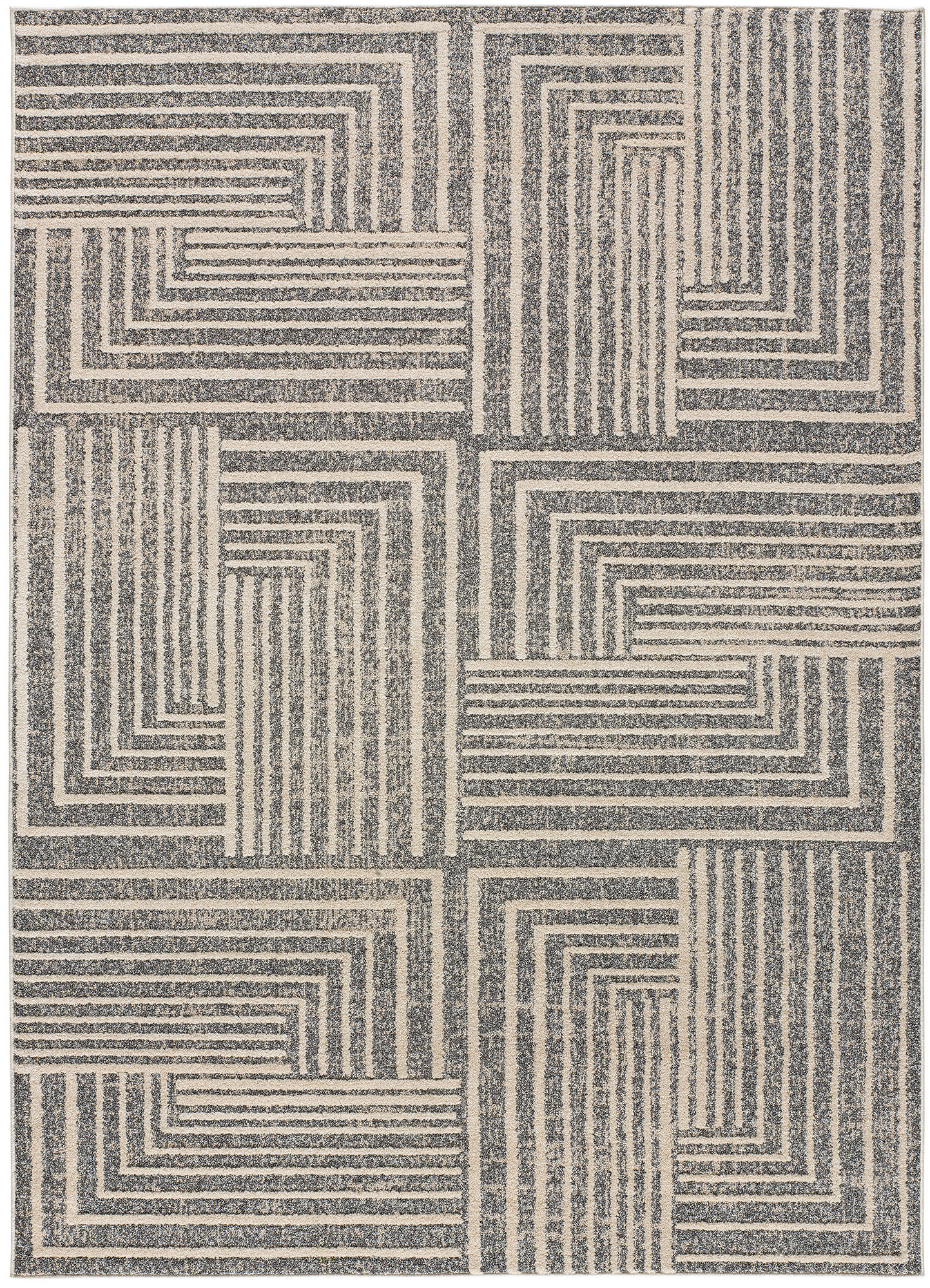 WEBTEPPICH Grau Paula 140/200 cm - Grau, Naturmaterialien/Textil (140/200cm) - Atticgo
