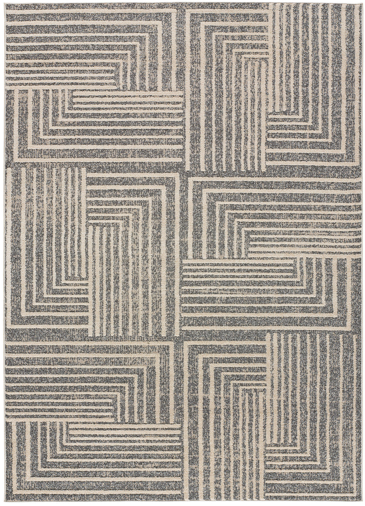 WEBTEPPICH Grau Paula 140/200 cm - Grau, Naturmaterialien/Textil (140/200cm) - Atticgo