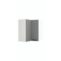 ECKHÄNGESCHRANK WRN P/L - KENDRO - Platzsparende Lösung mit Stil - Weiß/Grau, Holz/Metall (60/72/60cm) - ROYAL24_MARKT