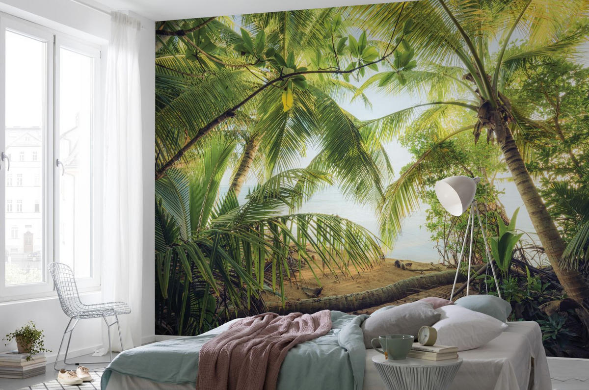 FOTOTAPETE Landschaft 450 x 280 cm - Grün, Papier (450/280cm) - Sanders & Sanders