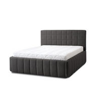 POLSTERBETT Quadro Grande 180x200 in Siena Dark Gray - Dunkelgrau, Holz (180/200cm) - Letti Moderni