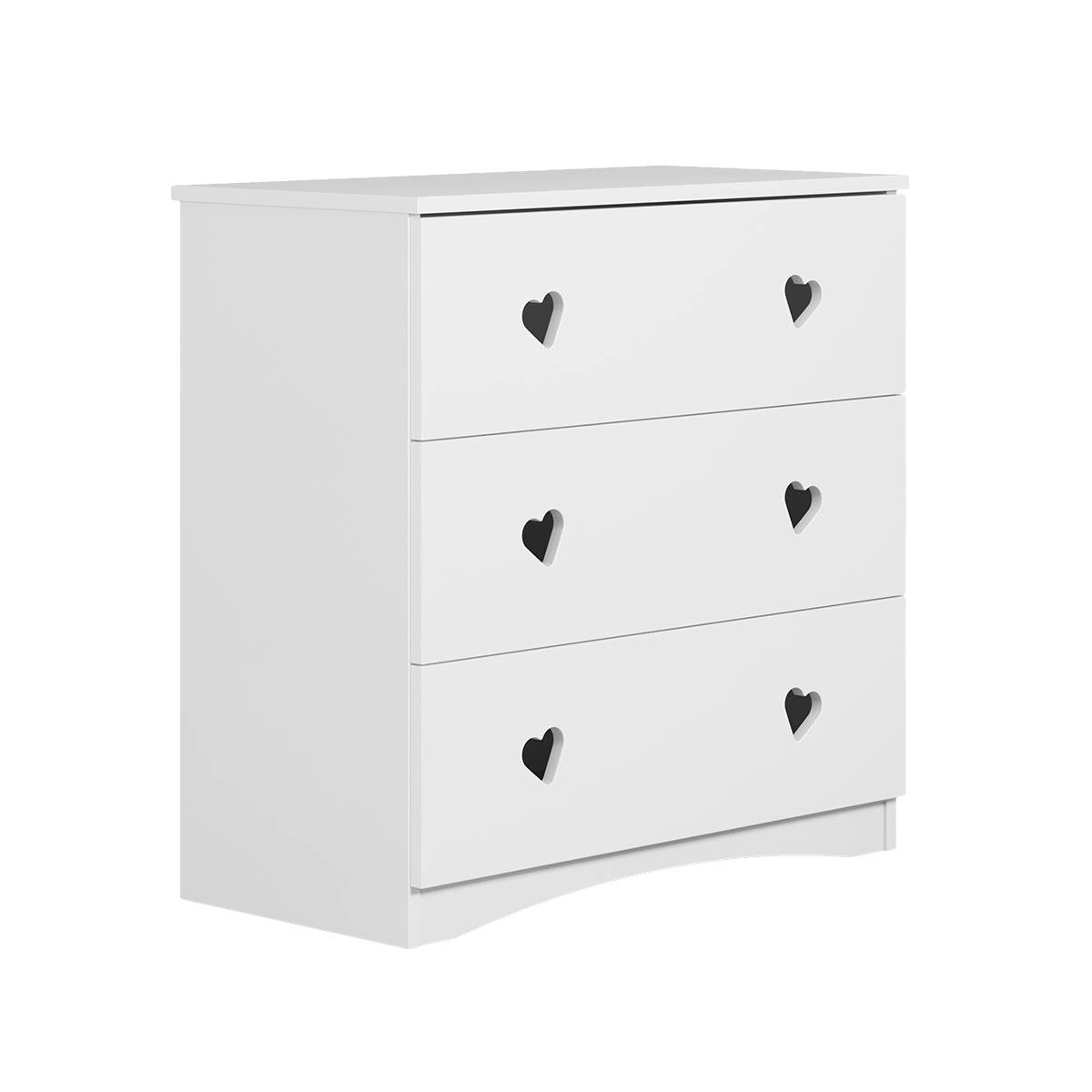 KOMODA JULIA Biela Biela 80/80/41 - biela, kompozitné drevo (81/80/42cm) - Petits-meubles