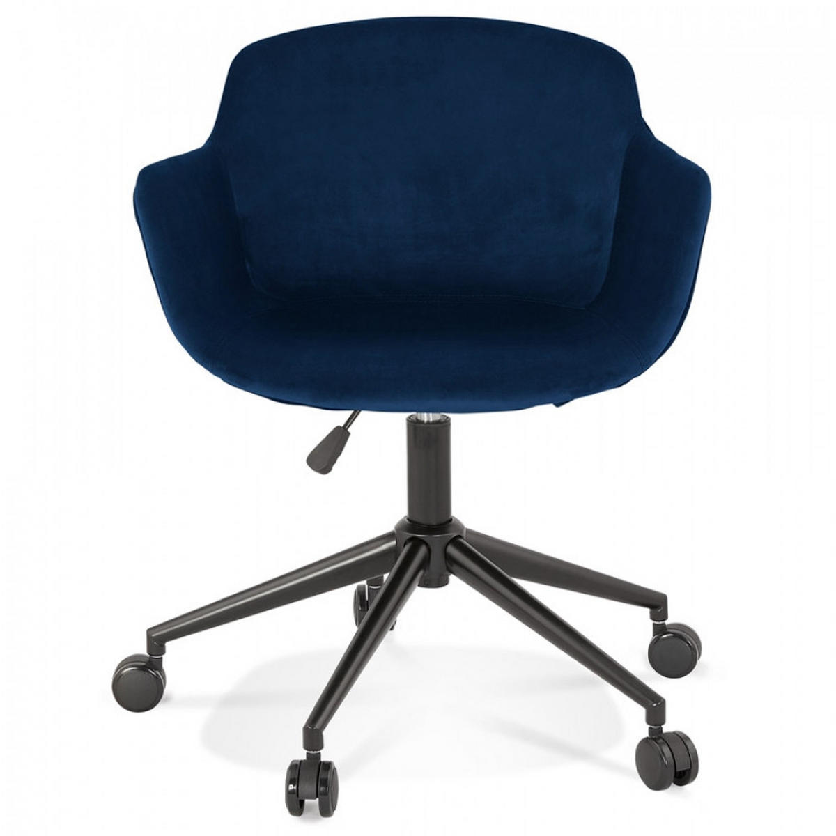 STUHL mit armlehnen Blau 59x80x54cm - Blau/Schwarz, Textil/Metall (59/80/54cm) - AlterEgo