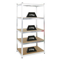 SCHWERLASTREGAL Ragnar 180x90x60 cm Fachlast 175 kg Verzinkt - Silberfarben, Metall (90/180/60cm) - PROREGAL