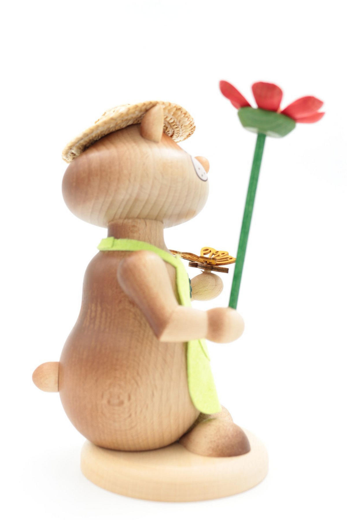 RAUCHFIGUR Hamster Blumenkind 18 cm - Multicolor, Holz (12/18/0.1cm)