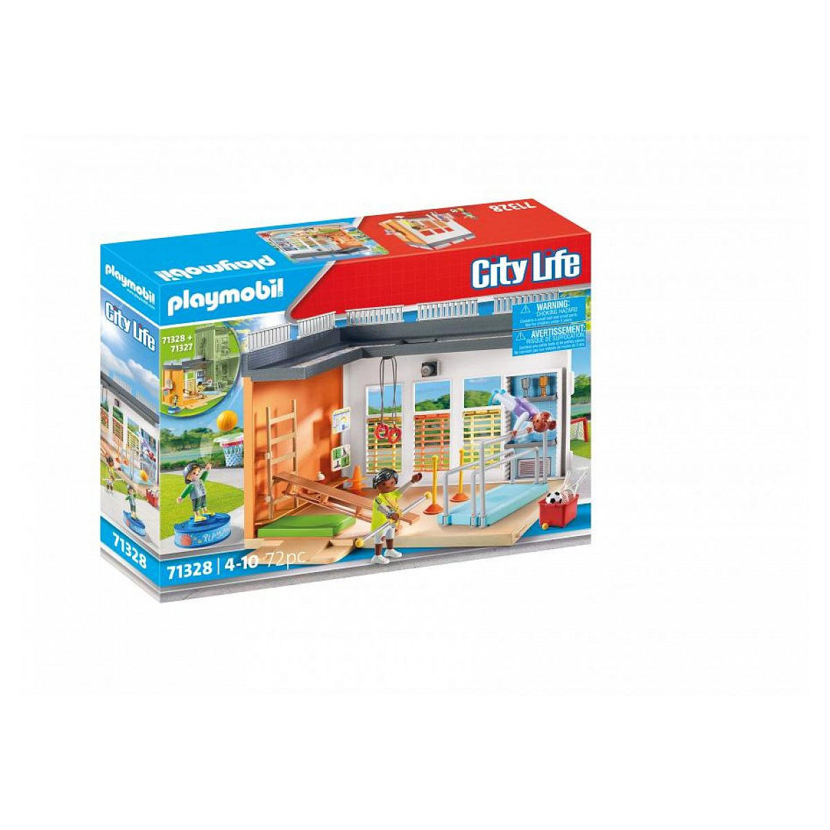 SPIELSET Schulturnhalle - Blau, Kunststoff (8/28/39cm) - Playmobil