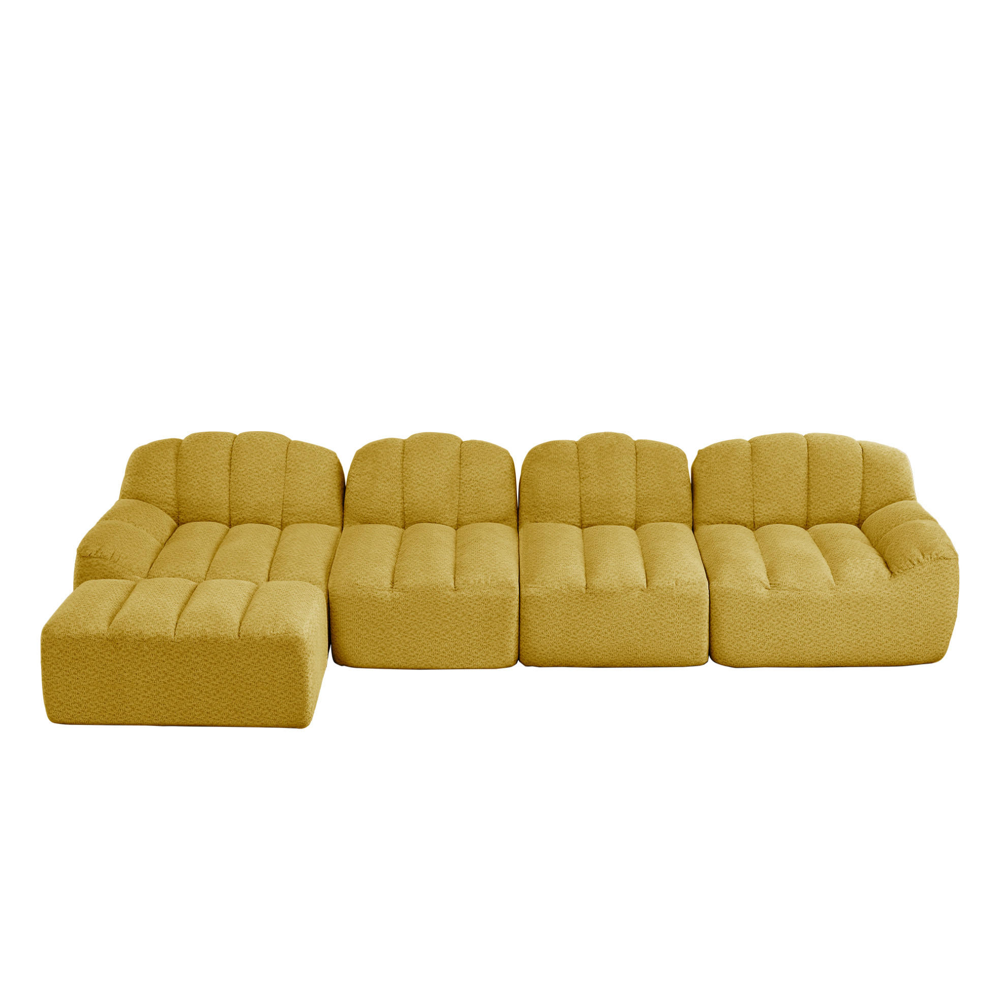 Okwish Ecksofa Gelb 366x165 cm