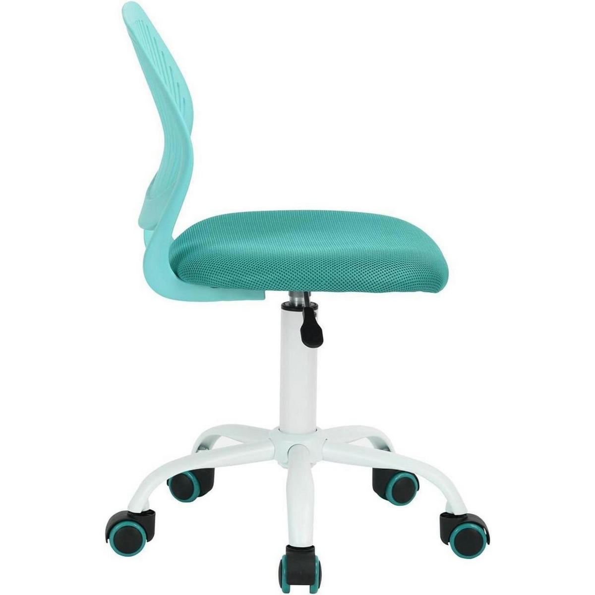 BÜROSTUHL 2er Set Türkis Verstellbar Ergonomisch - Türkis, Textil (38.5/75/40cm)
