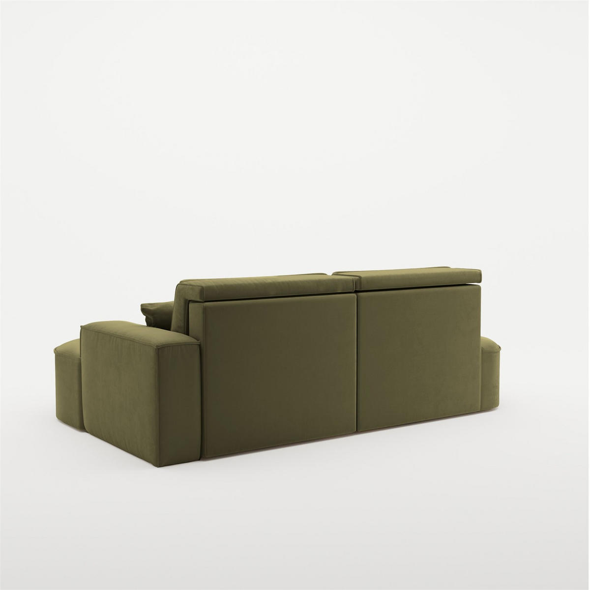 ECKSOFA Venedig Mit Schlaffunktion - Grün, Holzwerkstoff/Textil (278/179cm) - Fun Möbel