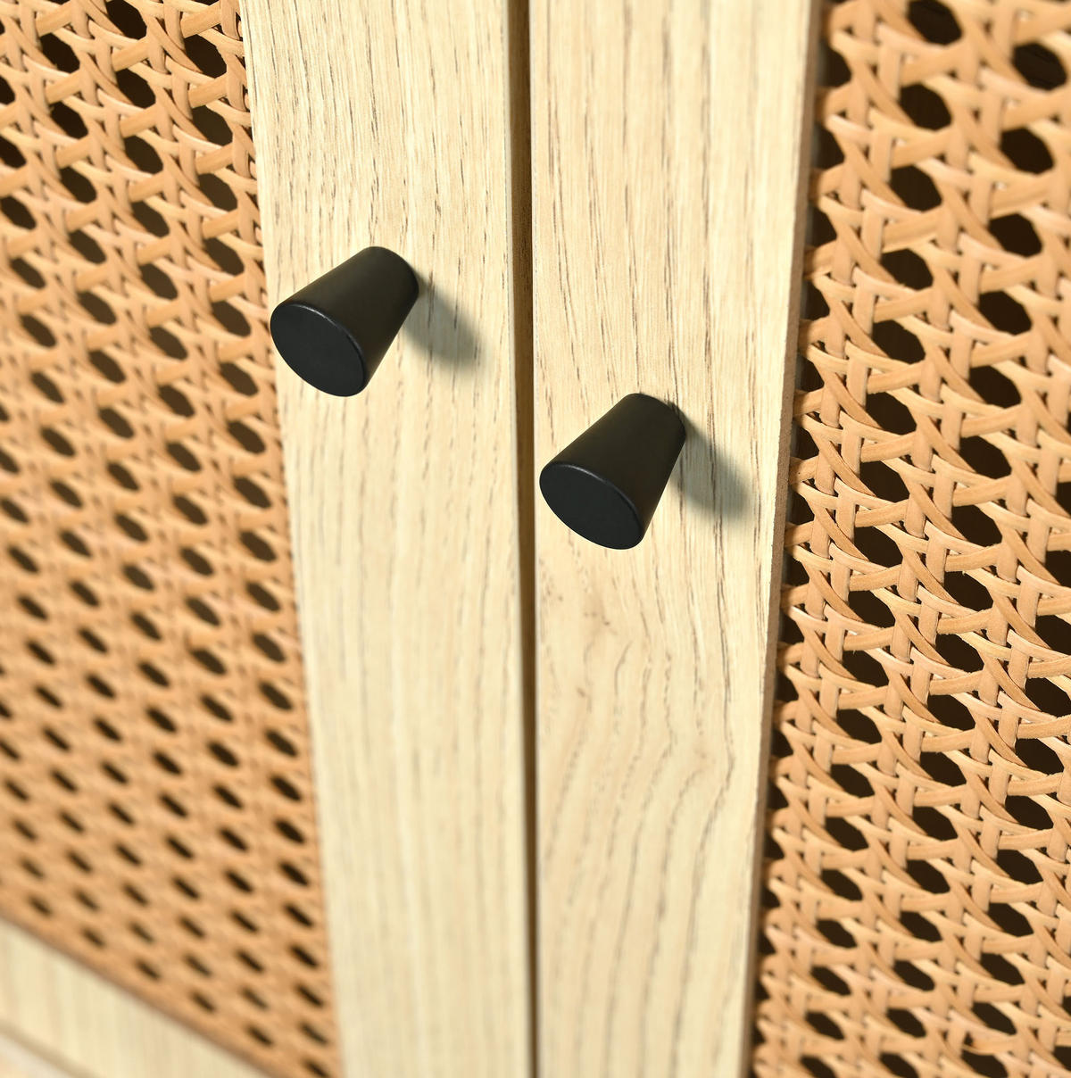 SIDEBOARD mit Schublade und 2 Türen 120 x 40 x 80 cm Eiche - Braun, Holzwerkstoff (120/80/40cm) - Meubliv