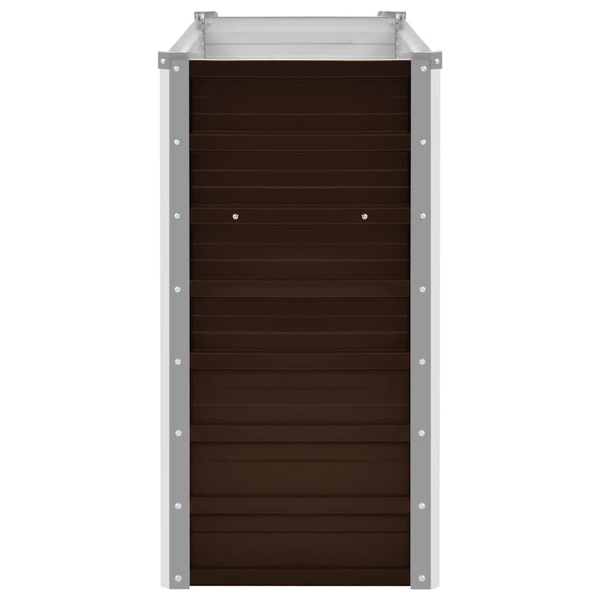 HOCHBEET für Garten OSKAR Braun 100x40x77 cm Metall - Braun, Metall (100/77/40cm) - DELUKE