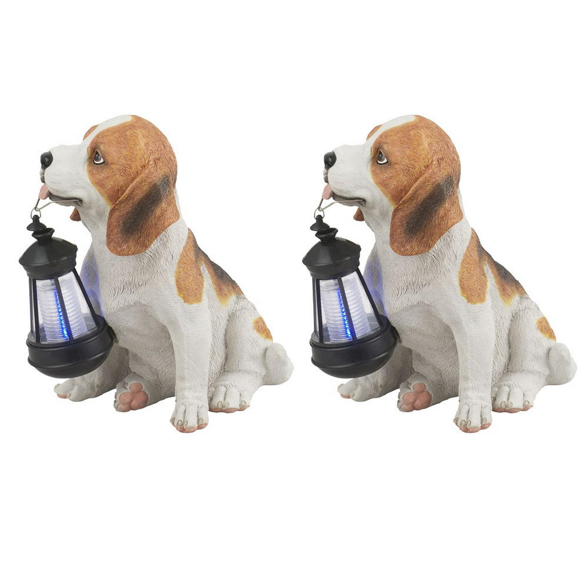 LED AUSSENLEUCHTE Hund Bunt 2er Set - Multicolor, Kunststoff (24.2/18/26cm) - Globo Lighting