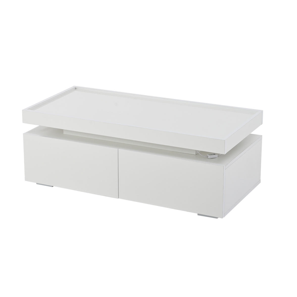 COUCHTISCH Weiß 95/45/35 cm - Weiß, Holzwerkstoff (45/95/35cm) - PANGIVO